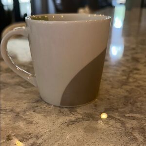 Vintage Starbucks Gray and White Mug 14oz